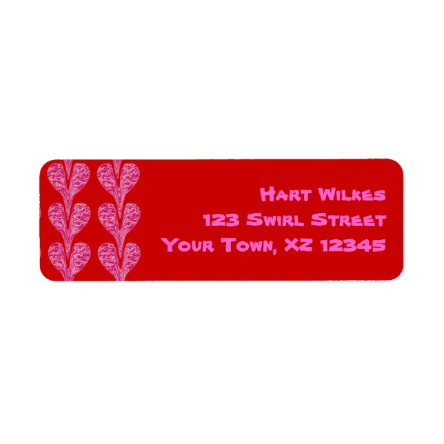 Stretched Hearts Label (Front)