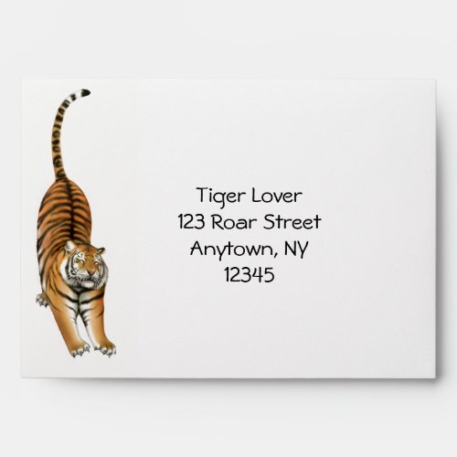 Stretching Bengal Tiger Envelope