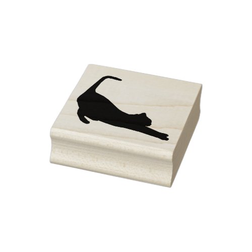 Stretching Cat Art Stamp