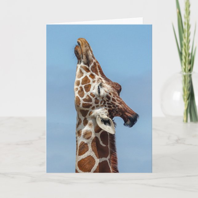 Stretching Giraffe Card (Front)