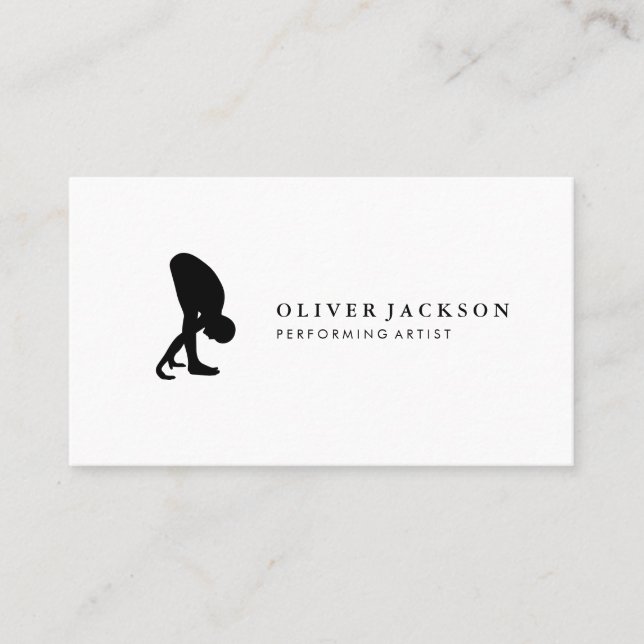 Stretching Icon Business Card (Front)