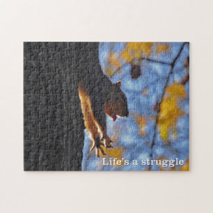 Stretching Squirrel Jigsaw Puzzle