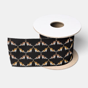 Stretching Yoga Cats Ribbon