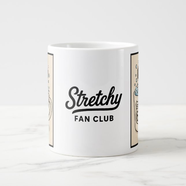 Stretchy Fan Club - Large Mug (Front)