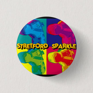 STRETFORD SPARKLE -  BADGE  BUTTON