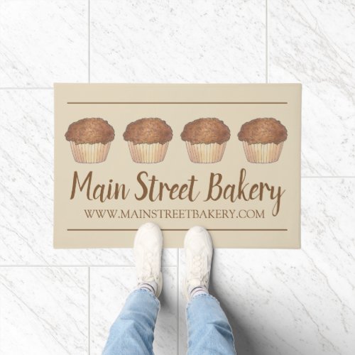 Streusel Crumb Muffin Baked By Bakery Baker Food Doormat
