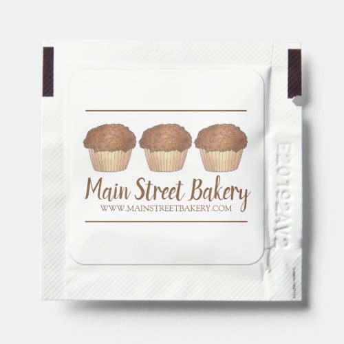 Streusel Crumb Muffin Baked By Bakery Baker Food Hand Sanitizer Packet
