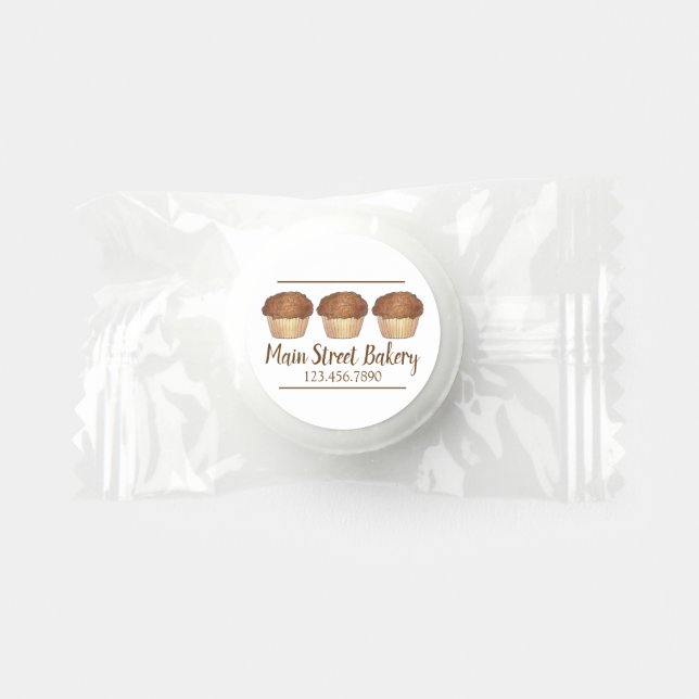 Streusel Crumb Muffin Baked By Bakery Baker Food Life Saver® Mints (Front)