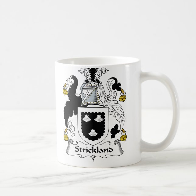 Strickland Family Crest Coffee Mug (Right)
