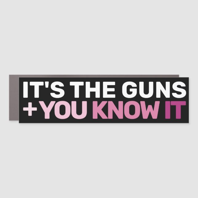 Stricter Gun Control Laws In America Protest Car Magnet (Front)