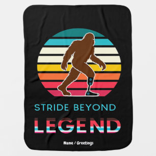 Stride Beyond Legend Sasquatch Amputee Vintage Baby Blanket