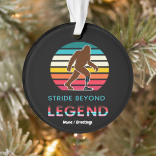 Stride Beyond Legend Sasquatch Amputee Vintage  Ornament
