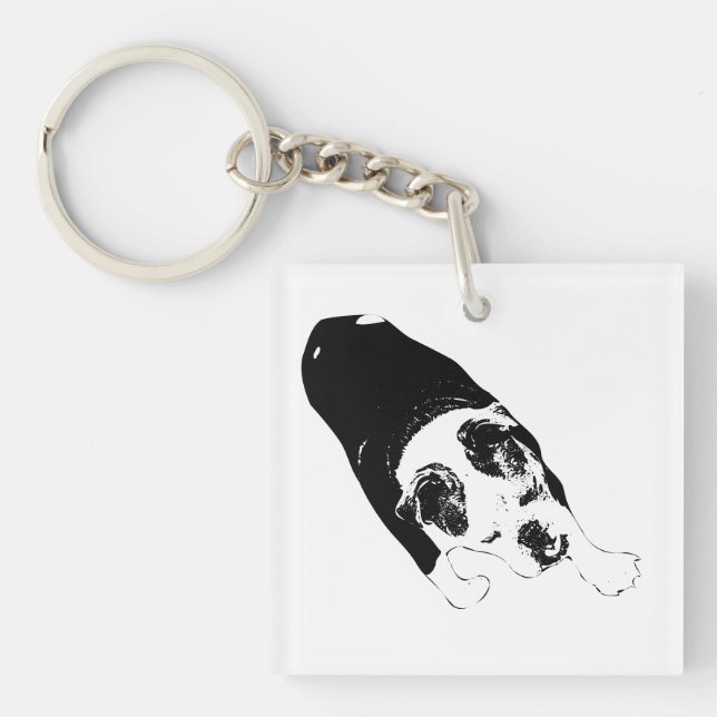 Stride Vector Dog Guides Bold Daily Travels Keychain (Front)