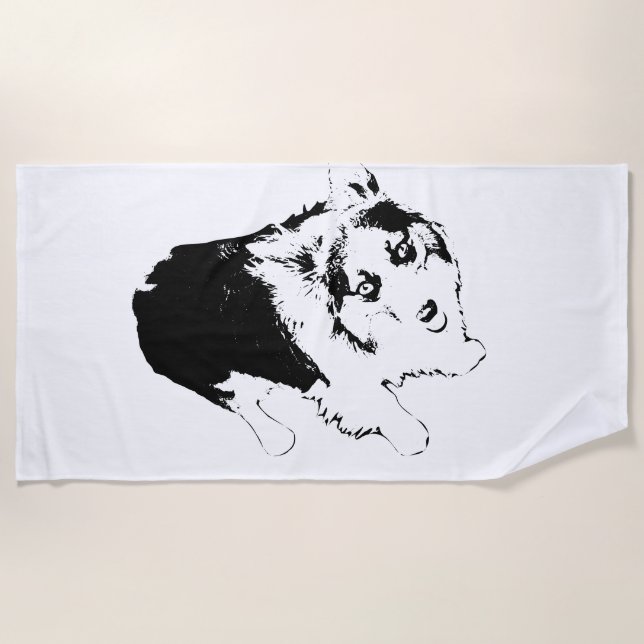 Striding Into the Sun Beach Towel (Front)