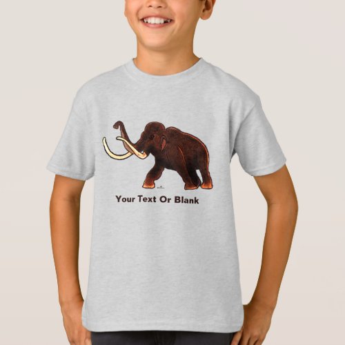 Striding Woolly Mammoth T_Shirt