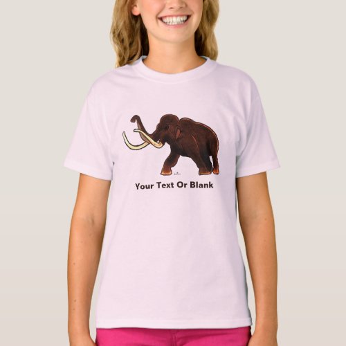 Striding Woolly Mammoth T_Shirt