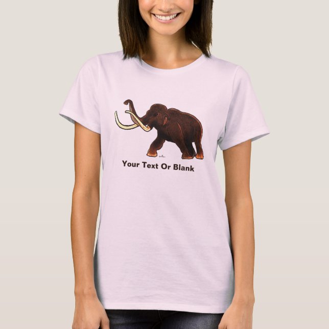 Striding Woolly Mammoth T-Shirt (Front)
