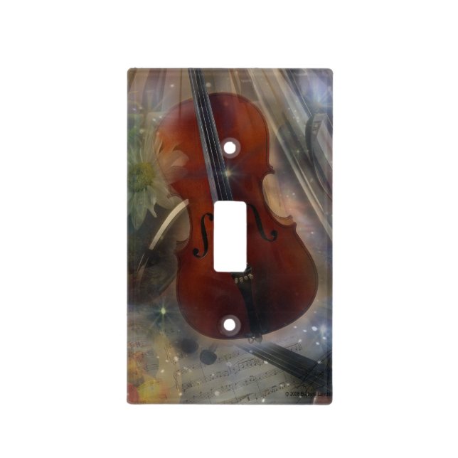Strike a Chord with this Beautiful Musical Design Light Switch Cover (Front)