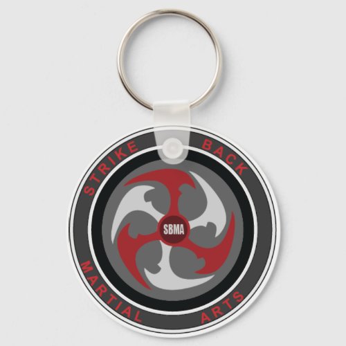 Strike Back Martial Arts Button Keychain