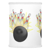 STRIKE! Bowling Ball And Pins Lamp Shade (Left)