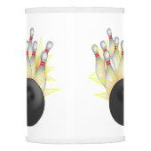 STRIKE! Bowling Ball And Pins Lamp Shade (Back)