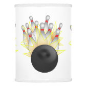 STRIKE! Bowling Ball And Pins Lamp Shade (Front)