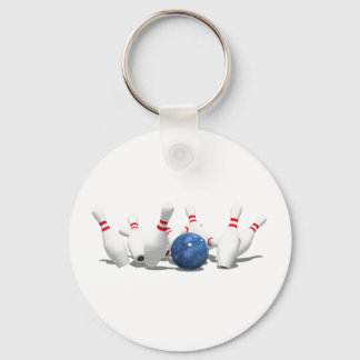 Strike! Bowling Ball & Pins: Keychain