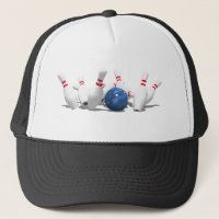 Strike!  Bowling Ball & Pins:
