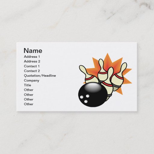 Customizable Strike Business Card