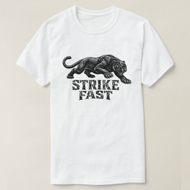 “Strike Fast” Panther Graphic T-Shirt – Fierce  (Design Front)
