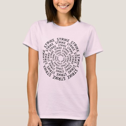 Strike in Style with our Circle Design Strike T_Shirt
