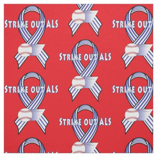 Strike Out Amyotropic Lateral Sclerosis ALS Fabric