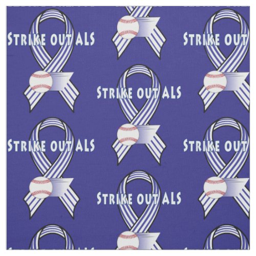 Strike Out Amyotropic Lateral Sclerosis ALS Fabric