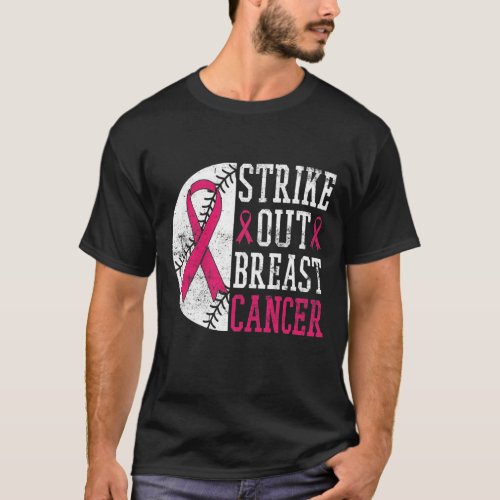 Strike out Breast Cancer Awareness Cancer Fighter T_Shirt