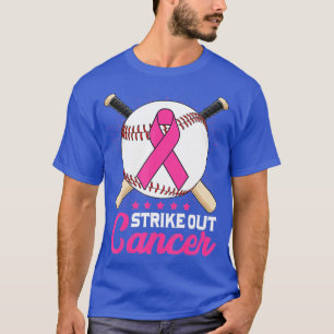 Strike Out Breast Cancer Awareness Day Pink Ribbon T-Shirt