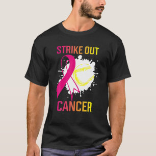 Strike Out Breast Cancer Awareness Softball Ball F T-Shirt