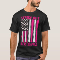 Strike Out Breast Cancer Awareness Softball Us T-Shirt