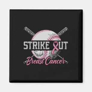 Strike Out Breast Cancer Baseball Breast Cancer Aw Magnet