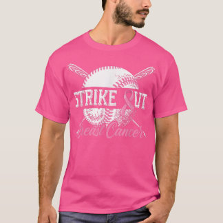 Strike Out Breast Cancer Baseball Breast Cancer Aw T-Shirt