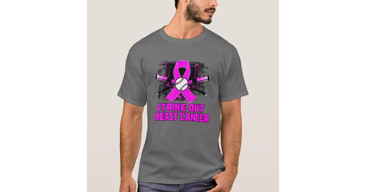 Strike out breast cancer awareness softball baseball fighter shirt