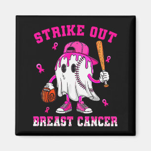 Strike Out Breast Cancer Shirt Boy Baseball Drip N Magnet
