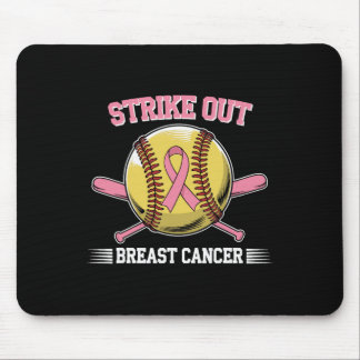 Strike Out Breast Cancer Softball Fight Awareness  Mouse Pad