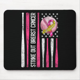 Strike Out Breast Cancer Softll Fight Awareness Me Mouse Pad