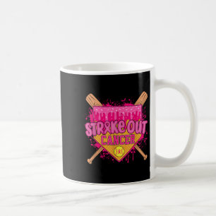 Strike Out Breast Cancer Warrior Softball Drip Hom Coffee Mug