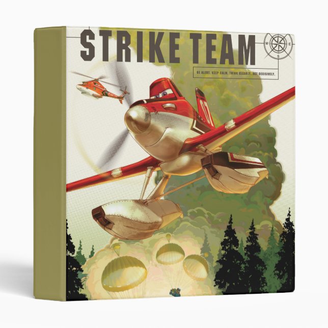 Strike Team Illustration 3 Ring Binder (Front/Spine)