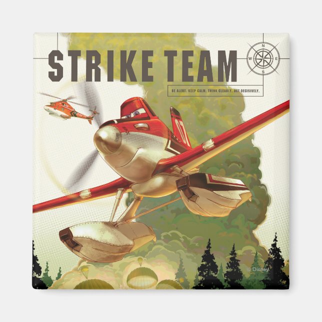 Strike Team Illustration Magnet (Front)