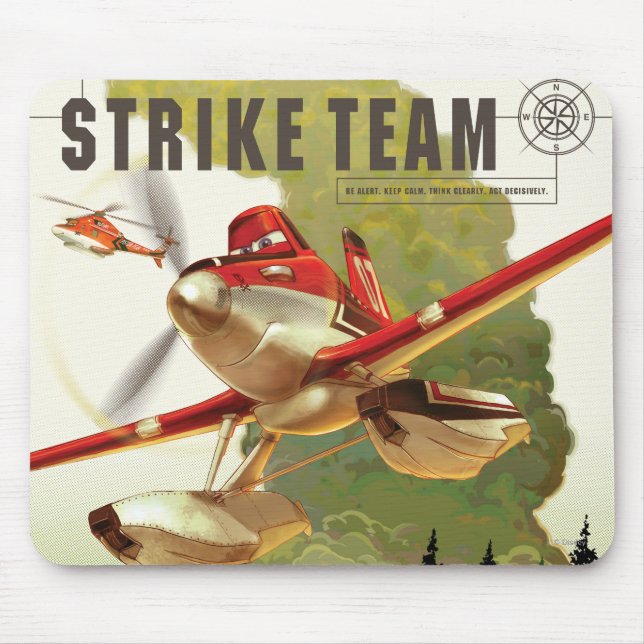 Strike Team Illustration Mouse Pad (Front)