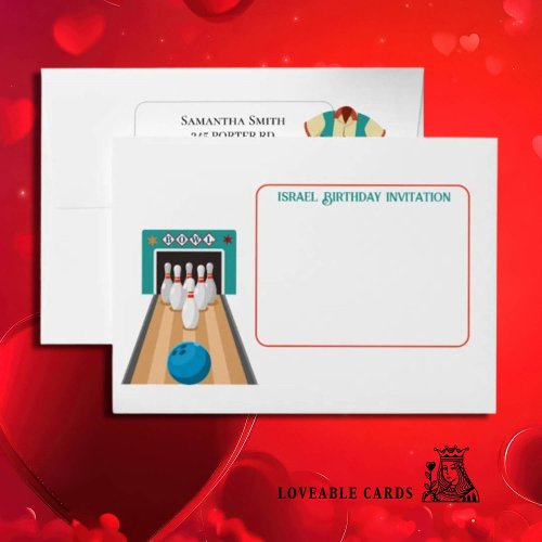 Strike up some fun Birthday Bowling Invitation