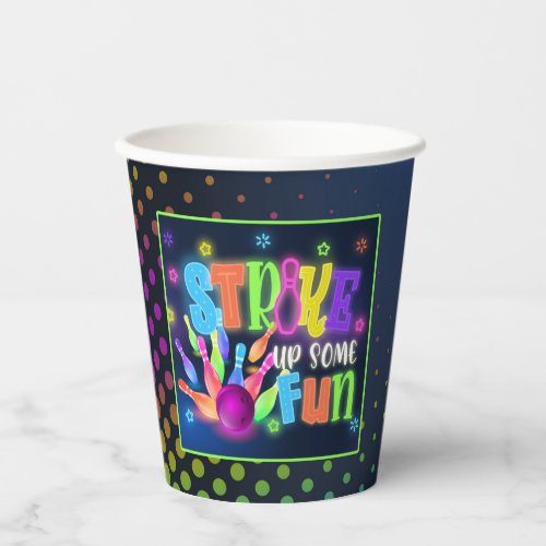 Strike Up Some Fun Neon Bowling Party Cup