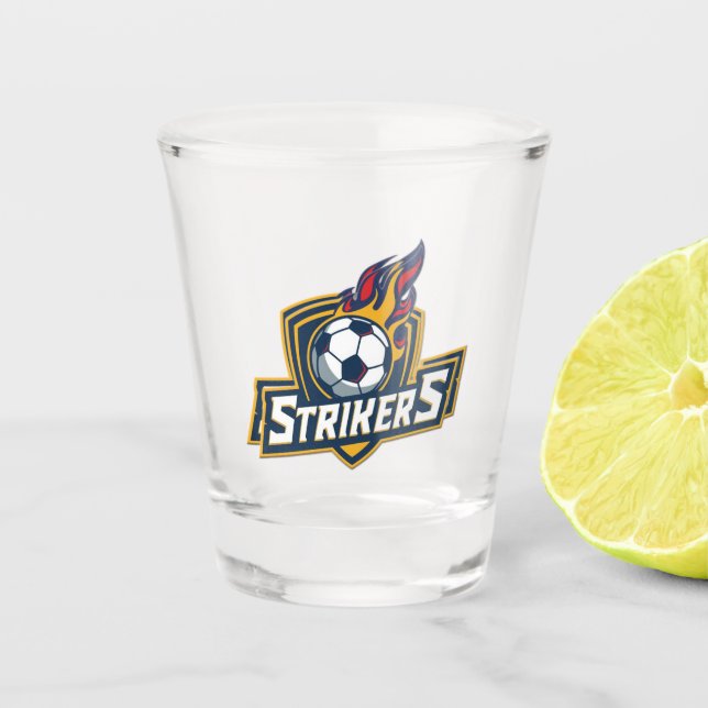 Strikers  shot glass (Front)